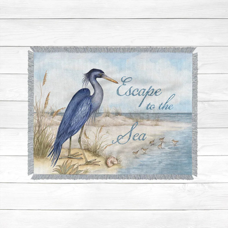  100% Cotton Throw, 80" W x 60" L