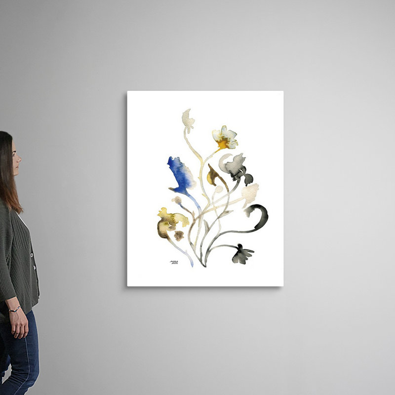 Reproduction d’art sur toile « Watercolor Botanical II » par Andrea bijou, Toile tendue, H 45 po x l 36 po x P 1,25 po