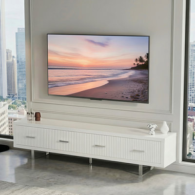 Meuble télé avec 4 tiroirs de rangement