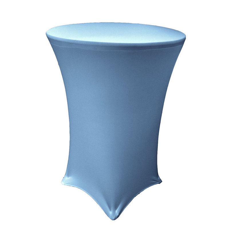 Nappe ronde, R 32 po x H 42 po, Bleu clair