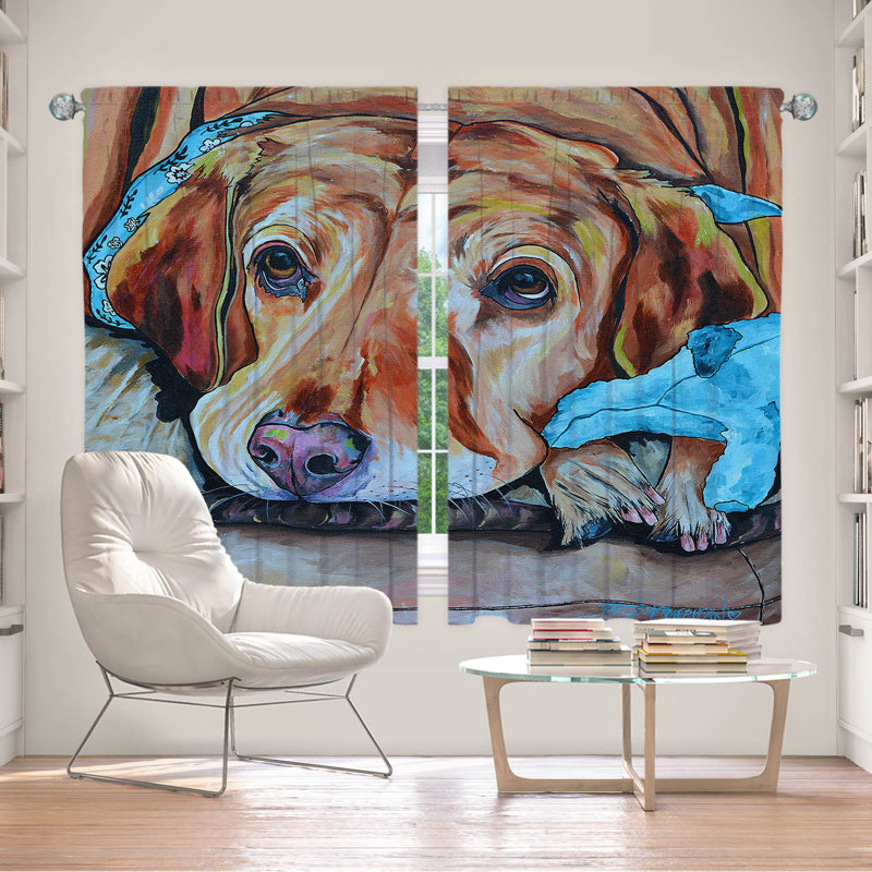 Ensemble de rideaux en polyester 2 pièces Everiz Labrador, L 56 po x L 78 po