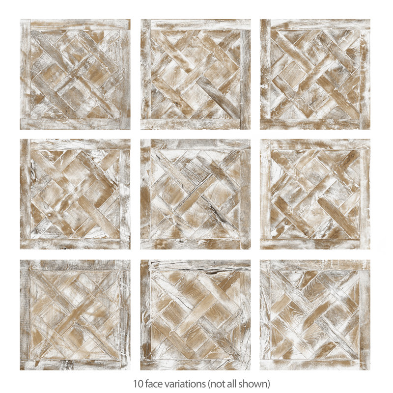 Kings Forest Lattice 17-5/8 In. X 17-5/8 In. Ceramic Floor And Wall Tile
