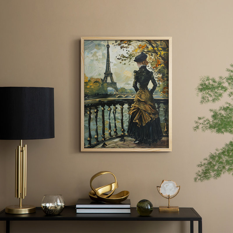 Reproduction encadrée WOMEN Series DCXIX - bois massif, Naturel, H 30 po x l 24 po