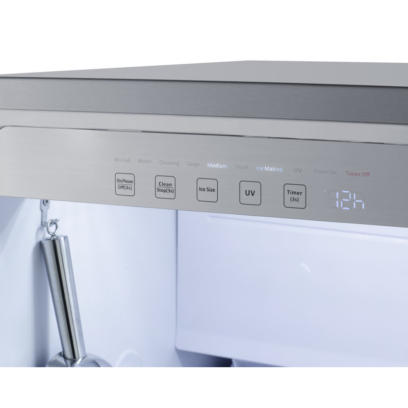 Summit Appliance 18" Wide Panel Ready (Panel Not Included) Clear Icemaker