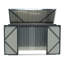 Berik 6 ft. W x 4 ft. D Zinc Steel Garbage Shed