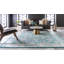 Tapis turquoise / gris Kalf-31820945