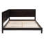 Lit de jour en bois pleine grandeur /, lit de jour classique de style Mid-Century moderne, avec accoudoirs et accessoires de maison, finition, classique moderne, pour-1913032216-1913032218