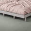 Structure de lit plateforme grise moderne
