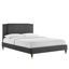 Zahra Channel Tufted Performance Velvet King Platform Bed In White-1403406847-1403406823