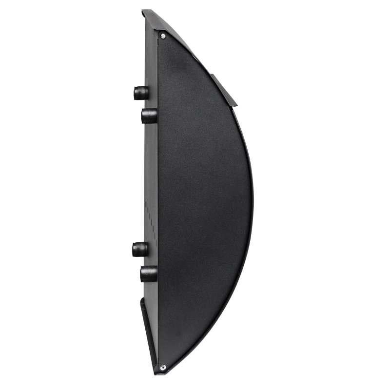 Black Steel Contemporary Lockable Wall Mounted Mailbox