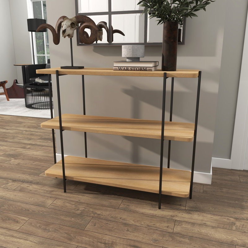 Dakota 39.5'' Solid Wood Top Console Table