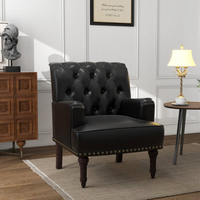 Enoks 71 Cm Wide Tufted Lounge Chair