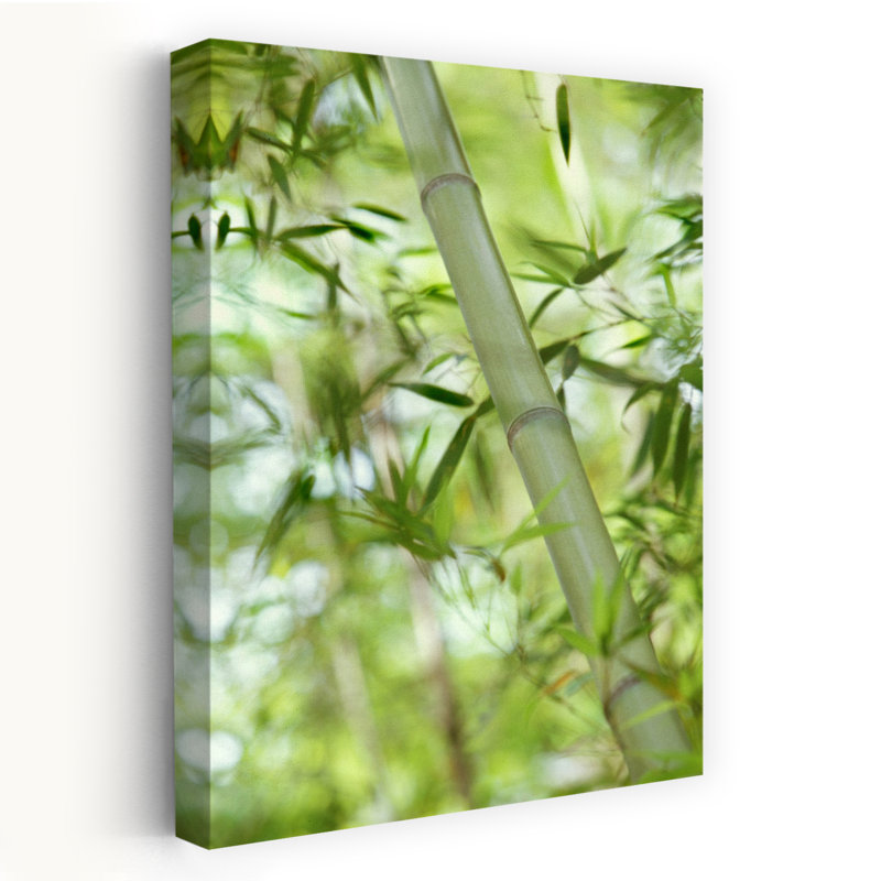 Bambou II, art contemporain naturel en bambou, H 24 po x l 16 po