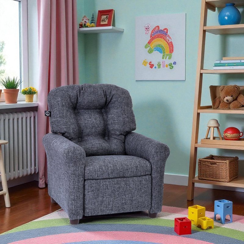 Lin traditionnel inclinable pour enfants, gris, Gris