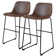 Parveena PU Leather Bar Stools With Back
