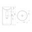 Lavabo sur pied de luxe Giving Tree, lavabo à surface solide autoportant pour salle de bain-136271193