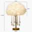 Lampe de table en plumes roses-2081080217