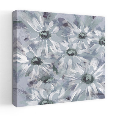 Contemporary Art Abstract Contemporary Serene Daisy Lavender Violet Spring Summer Art