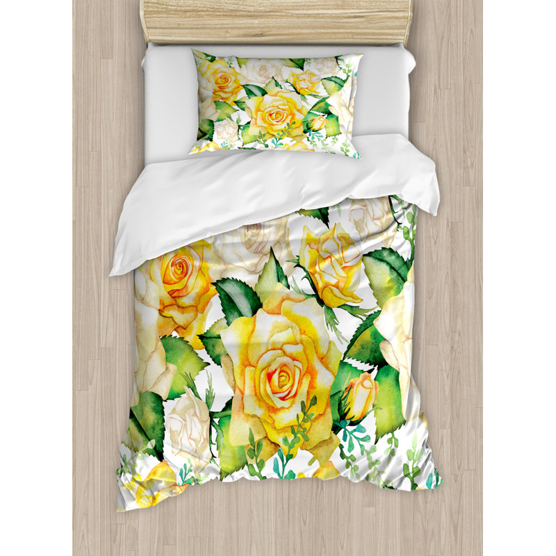 Cottage Americana Polyester Floral Duvet Cover