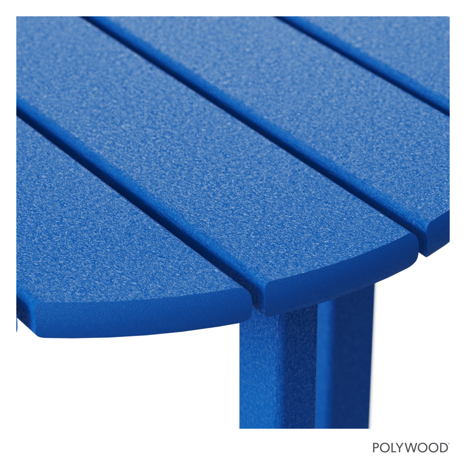 POLYWOOD® Tables 18" Patio Side Table, Pacific Blue