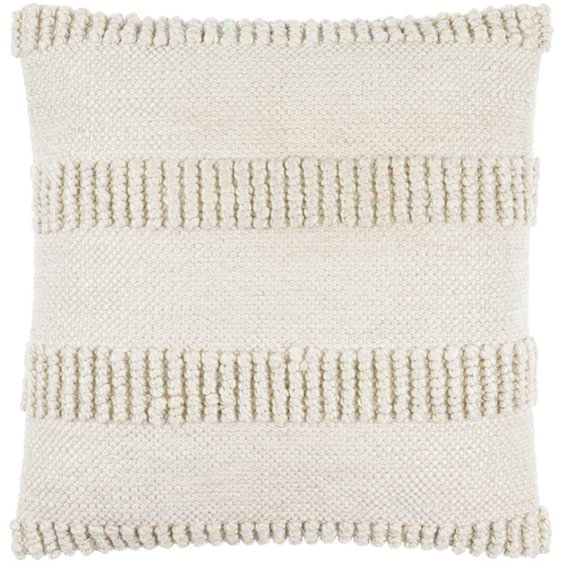 Housse de coussin Fernan, Gris foncé, Duvet, H 20 po x l 20 po