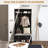 3-In-1 Hall Tree, Entryway Bench With Coat Rack, Mudroom Bench With Shoe Rack, 2 Storage Drawers, 4 Hooks And Padded Seat Cushions For Hallway, Black-426152082