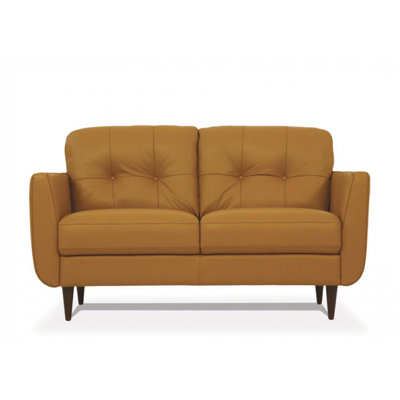 Bove 59" Faux Leather Square Arm Loveseat