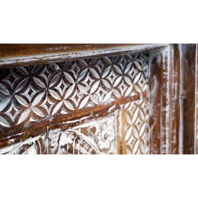 Solid Wood Frame Rectangle Leaning Mirror