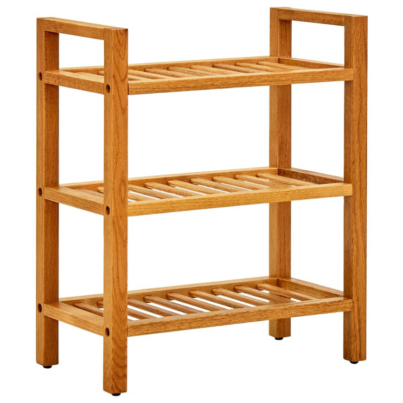 6 Pair Solid Wood Shoe Rack