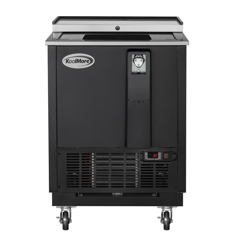 KoolMore 26.4'' W Freestanding 63 Cans (12 oz.) 4.9 Cubic Feet Beverage Cooler, Black