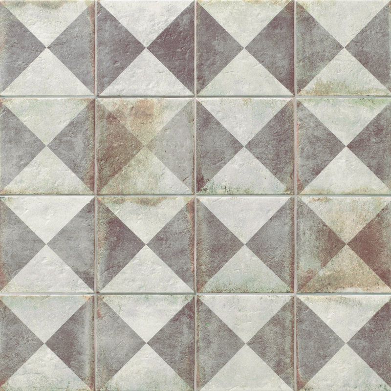 DAnticatto Decor 9" x 9" Porcelain Stone Look Wall & Floor Tile