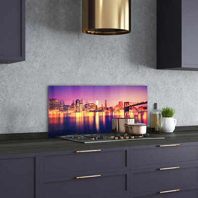 50cm W x 100cm L Glass Peel and Stick Panel