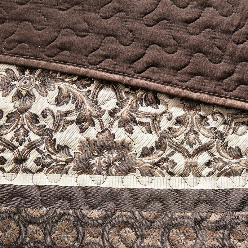5 pièces de courtepointe rouge avec motif et coussins, motifs géométriques double / grand 2 décoratifs