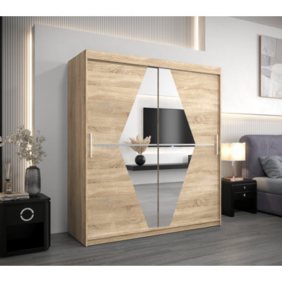 2 Door Manufactured Wood Wardrobe