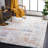 Gregor Padula Abstract Blue Rust/Ivory Area Rug-664387076