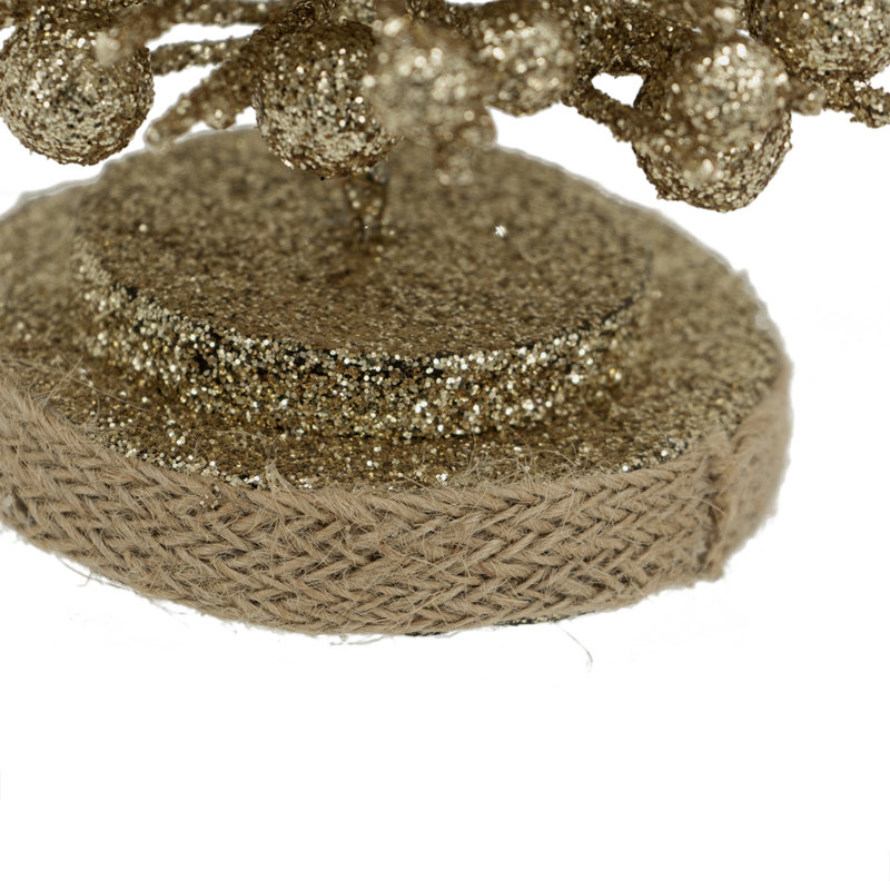Christmas Tree - Set of 4 - 5"Dia. x 12" - Gold