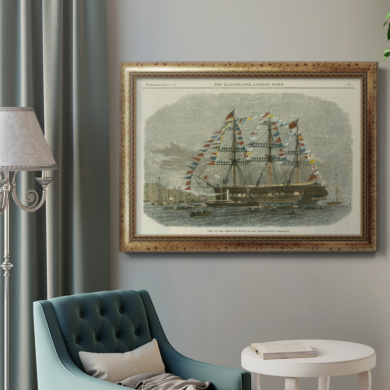Antique Clipper Ship I - cadre photo, impression sur toile