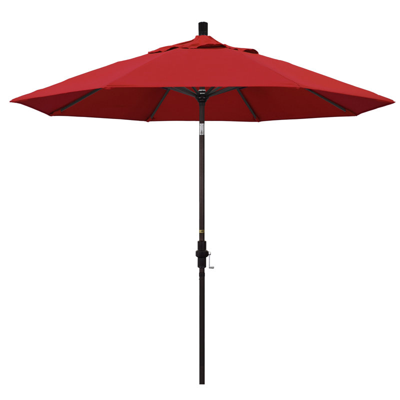 108'' Umbrella Sunbrella® Umbrella, Canvas Jockey Red Sunbrella® Canvas