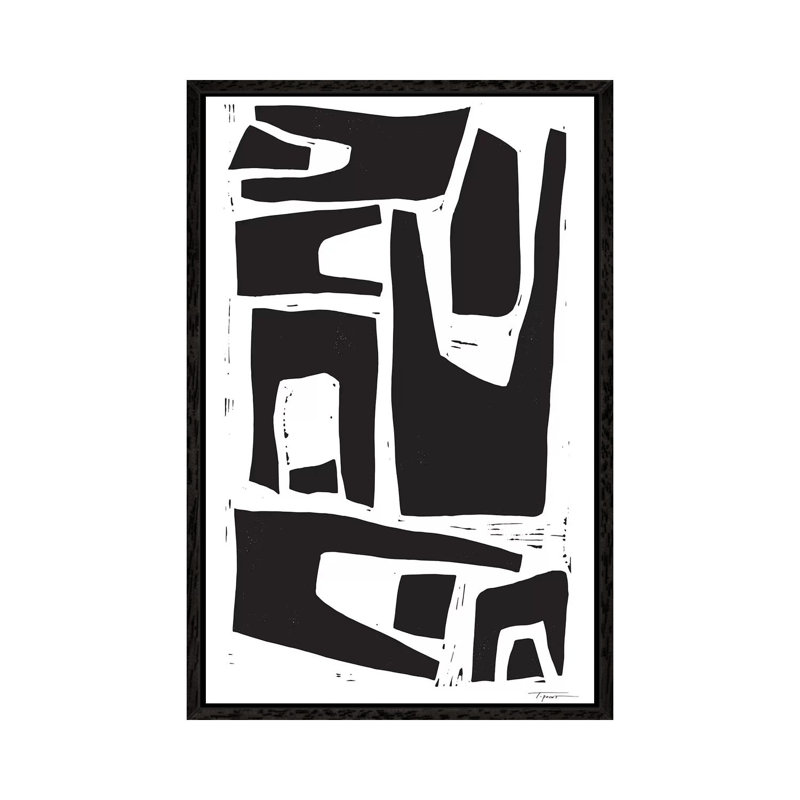 Minimalist Organic Shapes by Statement Goods - Floater Frame Gallery-Wrapped Canvas Giclée on Canvas, 66.04 cm H x 45.72 cm W