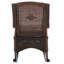 Chaise berçante en osier / rotin avec coussins Salters-16287839