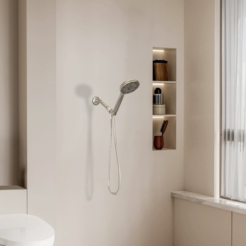 Douche à main simple 7 fonctions, Nickel brossé