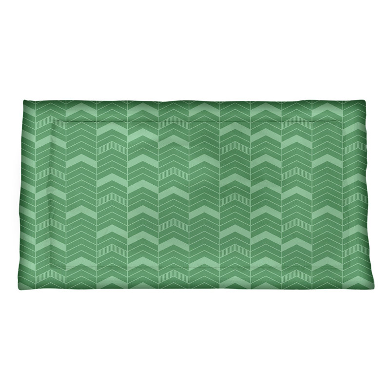 Taie décorative Rhonda, Très grand, Microfibre, Vert