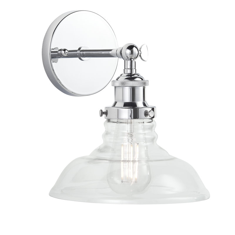 Weilers Armed Sconce, Polished Chrome