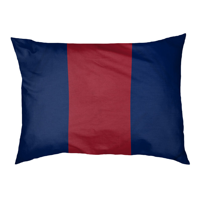 Coussin pour chien hockey Las Vegas, Petit (l 28 po x P 18 po x H 9,5 po), Bleu royal / rouge / bleu royal