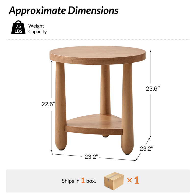Table de bout Alban Moedrn, Chêne
