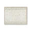 Tapis grand motif touffeté à la main Dotty, motif géométrique, laine crème 8 x 10