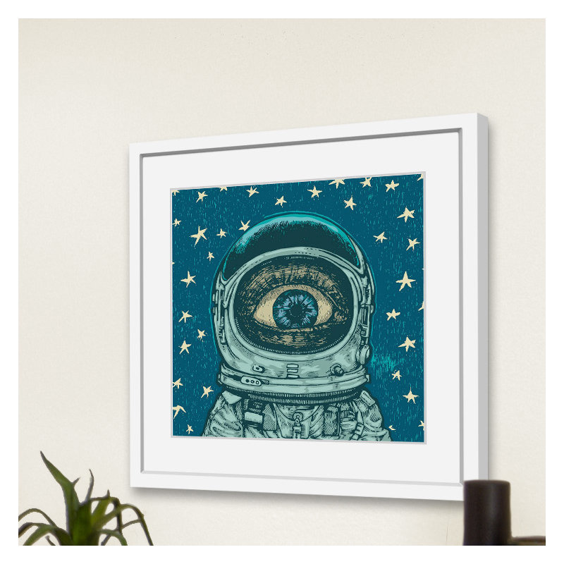 «Alien Eye», reproduction encadrée, H 12 po x l 12 po x P 1,5 po