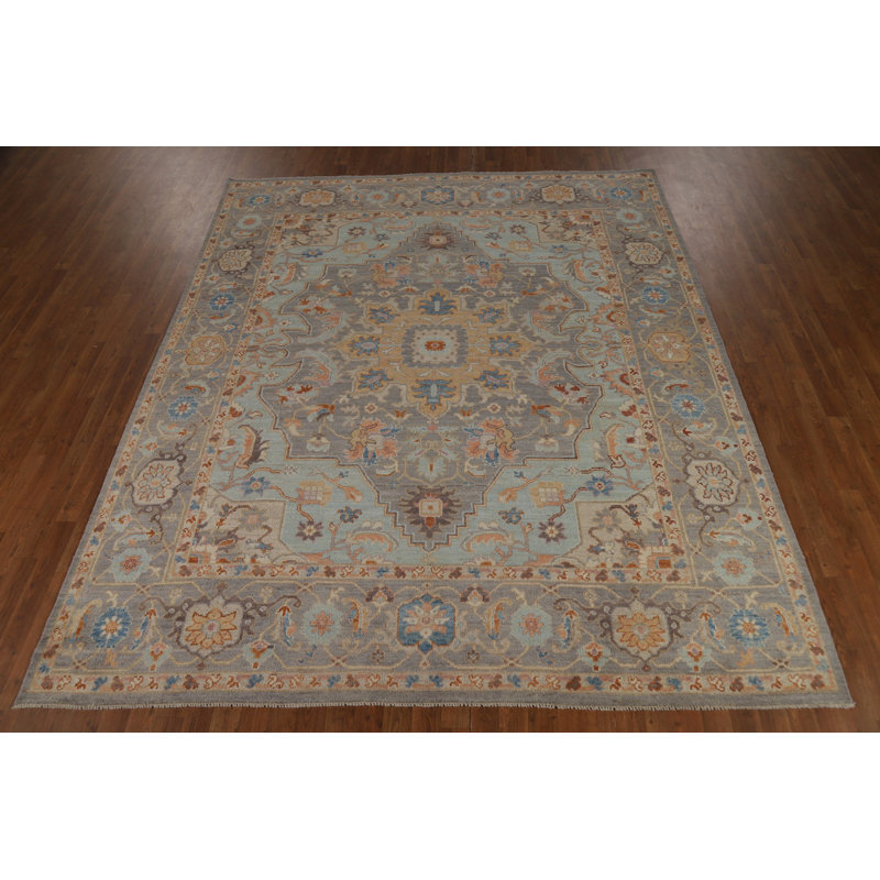 Vegetable Dye Oushak Turkish Area Rug 8x10