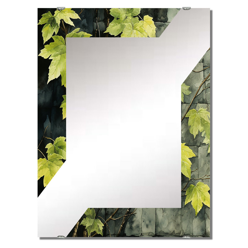 Eileene - Miroir mural floral, 40 po x 30 po