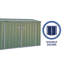 7 ft. W x 3 ft. D Metal Pent Garden Shed-95004700